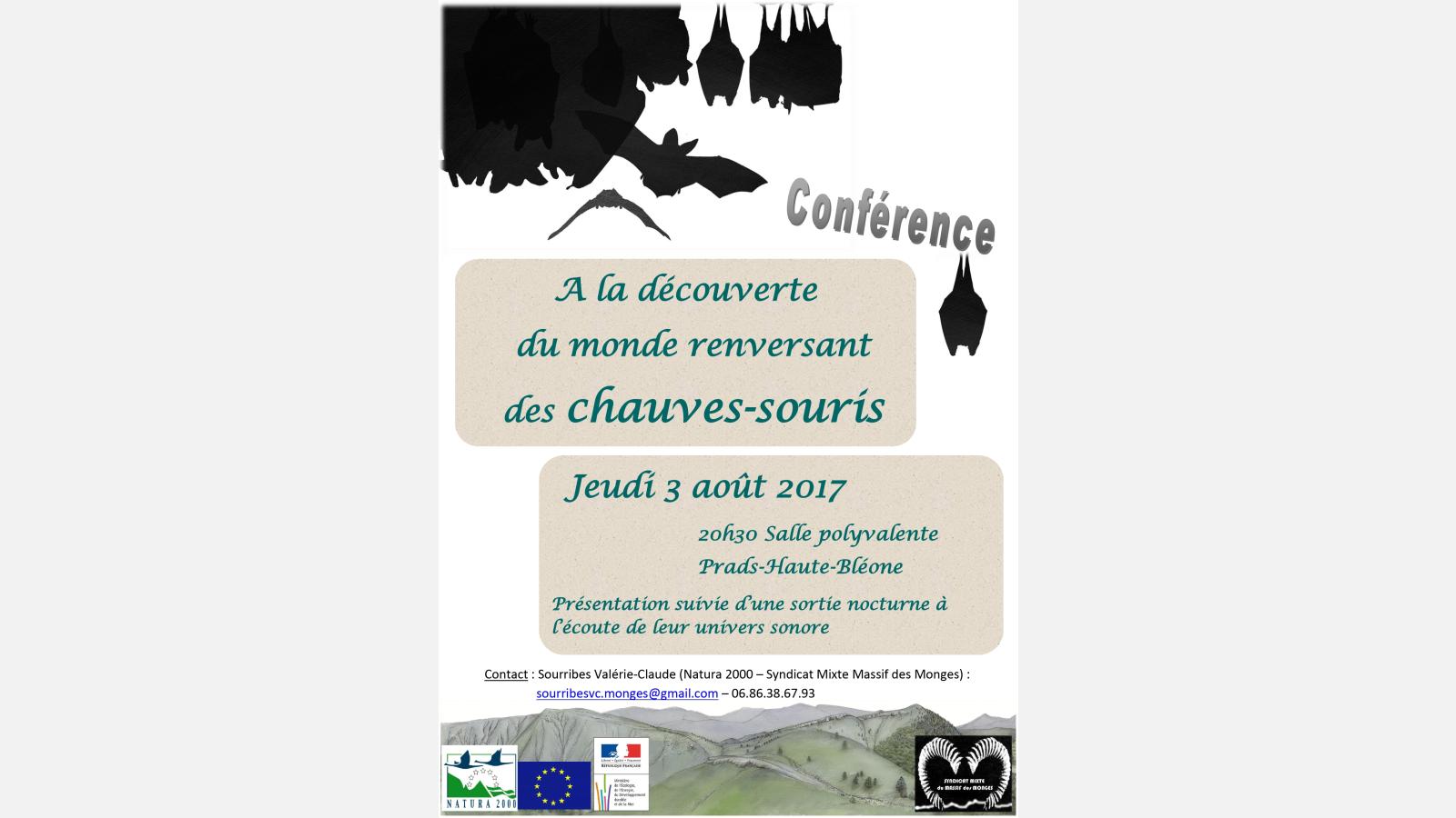 conférence à la découverte du monde renversant des chauves-souris