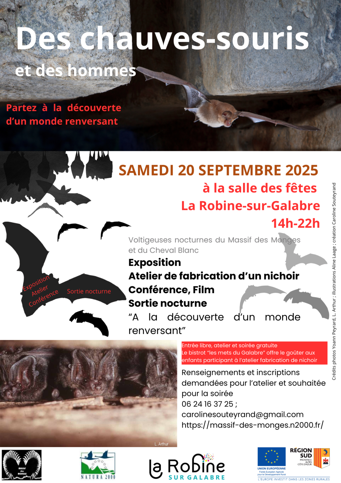 affiche animation CS à la robine le 20/09/26