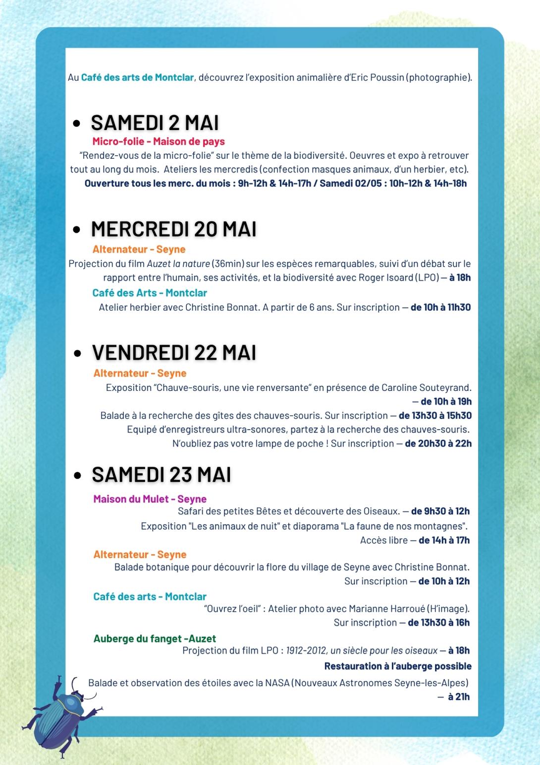 programme fête nature seyne 2026